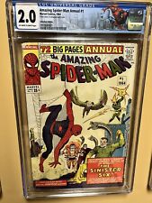 Amazing Spider-Man #1 Annual CGC 2.0 1st Team App Sinister Six. candian variant picture