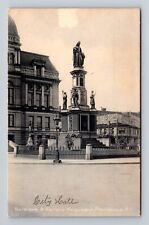 Providence RI-Rhode Island, Soldiers and Sailors Monument, Vintage Postcard picture
