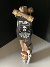 🔥 Rare Mission Brewery Shipwrecked Double Ipa Beer Tap Handle Bar Lot Skull picture
