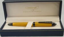 Conklin Herringbone Yellow & Black Limited Ed Fountain Pen - Omniflex Nib - NEW picture