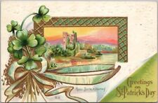 1912 ST. PATRICK'S DAY GREETINGS Embossed Postcard 