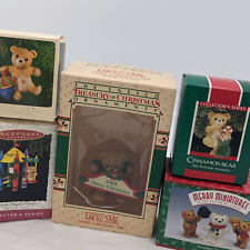 Hallmark Ornaments Vintage Keepsake Bright Playful Cinnamon Bear Snowbear W/Box picture