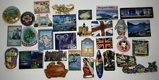 Lot of 31 Vintage Souvenir Magnets / Rubber, Metal, Wood / Destinations / Travel picture