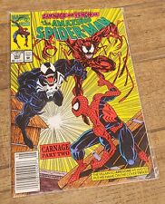 Amazing Spider-Man 362 1992 Newsstand Part 2 Carnage Marvel Comics picture