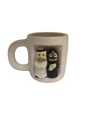 Vintage Fine Gulf Dubai Arabic Couple Ceramic Coffee Tea Cup Mug Handmade picture