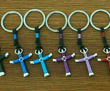 Horseshoe Nail Disciple Cross Keychain Choose Color BUY 3 GET 1 FREE picture