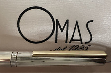 Omas Pen Sphere Silver 925 Solid IN Stripe Trim Foiled Italian picture