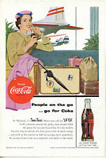 Coca Cola 1954 People On the Go Original Vintage Advertisement Thailand Morocco picture