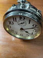 Vintage Antique 1920's Westclox Big Ben Windup Chrome Alarm Clock Works picture