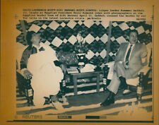 Libyan leader Muammar Gaddafi and Egyptian Pres... - Vintage Photograph 4465124 picture