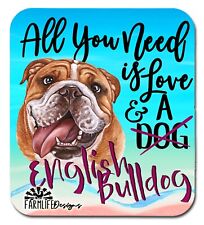 English Bulldog Dog Magnet - All You Need is Love and A English Bulldog 4