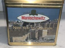 VINTAGE MANISCHEWITZ MATZO NEXT YEAR IN JERUSALEM LIMITED EDITION TIN 8X4.5X7 picture
