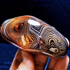 TOP 259G Natural Polished Silk Banded Agate Lace Agate Crystal Madagascar  L1612 picture