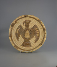 Vintage Tohono O'odham Papago Indian Plaque Basket - Eagle Design picture