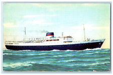 1962 S.S. Stella Maris Sailing Scene Greek Vintage Posted Sun Line Postcard picture