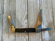Vintage Robeson 3 blade knife black handles picture