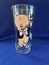 Vintage Porky Pig Looney Tunes Pepsi-Cola Warner Brothers 16 oz Drinking Glass picture