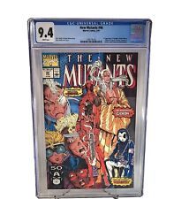 New Mutants #98, CGC 9.4 Near Mint, White Pages, Marvel Comics 1st Deadpool 1991 picture