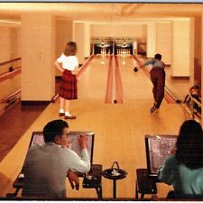 c1940s Sun Valley, ID Lodge Game Room Bowling Recreation Postcard Ashtray A117 picture