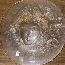 Crystal Maiden Dinner Plate Girl Young Lady Jose Carvalho Gama Diniz CHRISTMAS picture