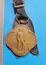 88th Infantry WWI Medal Watch Fob Leather Strap picture