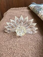 Iris Arc Peacock Crystal Figurine Good Condition picture