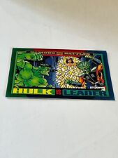Hulk vs Leader 1993 Skybox Famous Battles Marvel Universe Card #158 (NM) picture