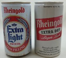 Lot of 2 Vintage Rheingold Extra Dry & Extra Light Beer Cans Rare Florida picture