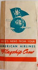 American Airlines Brochure 1947 Pilot Inflight Passenger Route Report 5000ft 175 picture