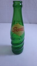 Vintage Squirt  Green Swirl Glass Bottle 7 oz Unique Bottle picture