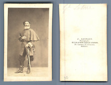 Laurent, Madrid, General Carlos M. de La Torre vintage CDV albumen print.Carlo picture