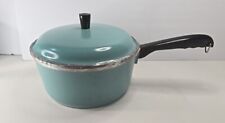 Vintage CLUB Turquoise Teal Aluminum 3 quart Pot Sauce Pan with Lid picture