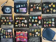 Rare Jack Skellington NBC Disney Collectors Pin Trading Bag Plus Pin Lot 100+ picture