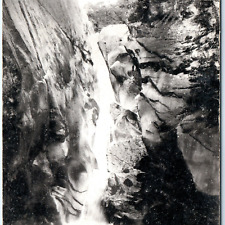 c1910s Tokyo, Japan Mt Mitake Waterfall Litho Photo Postcard Carte Postale A69 picture