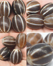 Sale 3 Beads Rare Ancient old agate Lucky Melon Patterns Dzi unique Beads#A448 picture