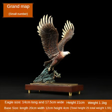 Original Copper Eagle Decorative Ornaments Handmade Symbolize Blessing Sculpture picture