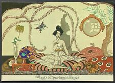 Pretty Lady Midnight by George Barbier VTG 1984 Continental Postcard Unposted picture