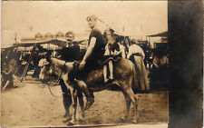 PC CPA US, DC, WASHINGTON, DONKEY RIDERS 1905, REAL PHOTO POSTCARD (b6857) picture