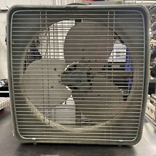 Vintage 1950's Atkins 20” Metal Box Fan 2RL 27 Made USA All Metal Nice Working picture