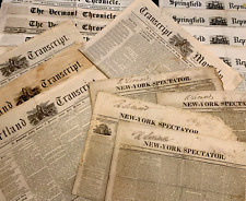 OLD NEWSPAPER FROM 1800s picture