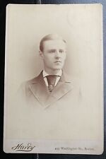 1889 Harvard University Football Captain Arthur Cumnock Cabinet Card All America picture