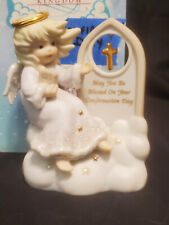 Heavenly Kingdom Vintage Enesco 1997 Blessed Communion Ceramic Angel W/Box picture