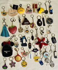 Big Lot of 42 Vtg-Now Keychains Collection Humor Advertising Travel Some New + picture