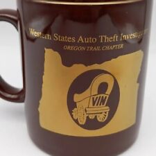 Vintage Western States Auto Theft Investigators Oregon Trail Chapter Coffee Mug picture
