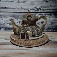 Decorative Resin Mossy Garden Cottage Teapot House 7
