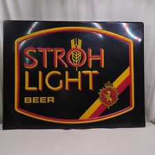 Stroh Light Beer Faux Neon Lighted Sign (Approximately 21