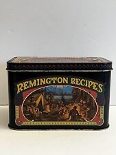 Vintage Remington Firearms Wild Game & Barbecue Recipes in Tin Litho Recipe Box picture