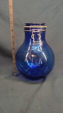 Vintage Colbalt Blue Glass Standard Measures  Wire Latch No Rubber Seal picture