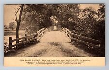 Concord, MA-Massachusetts, Old North Bridge Monument Antique, Vintage Postcard picture