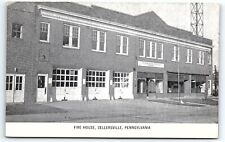 1950s SELLERSVILLE PENNSYLVANIA PA FIRE HOUSE UNPOSTED EST 1927 POSTCARD P4556 picture